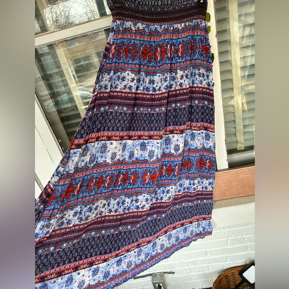Boho Print Long Skirt